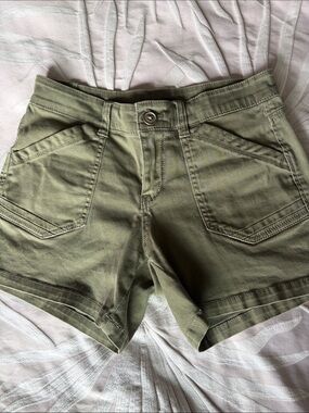 Olive Green Women's Utility Shorts